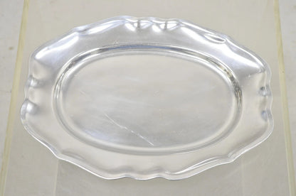 Vintage Wilton Mount Joy, PA Silver Plated Cast Aluminum 14" Dish Platter Tray