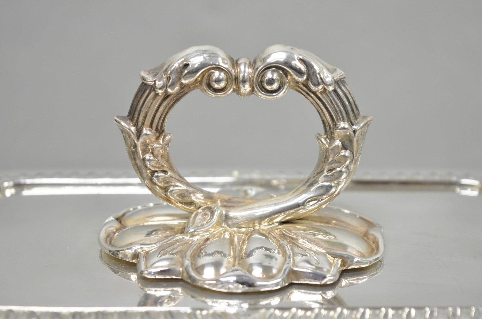 Antique English Regency Georgian Silver Plated Covered Chafing Serving Dish