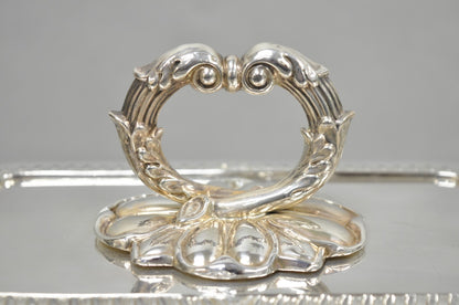 Antique English Regency Georgian Silver Plated Covered Chafing Serving Dish