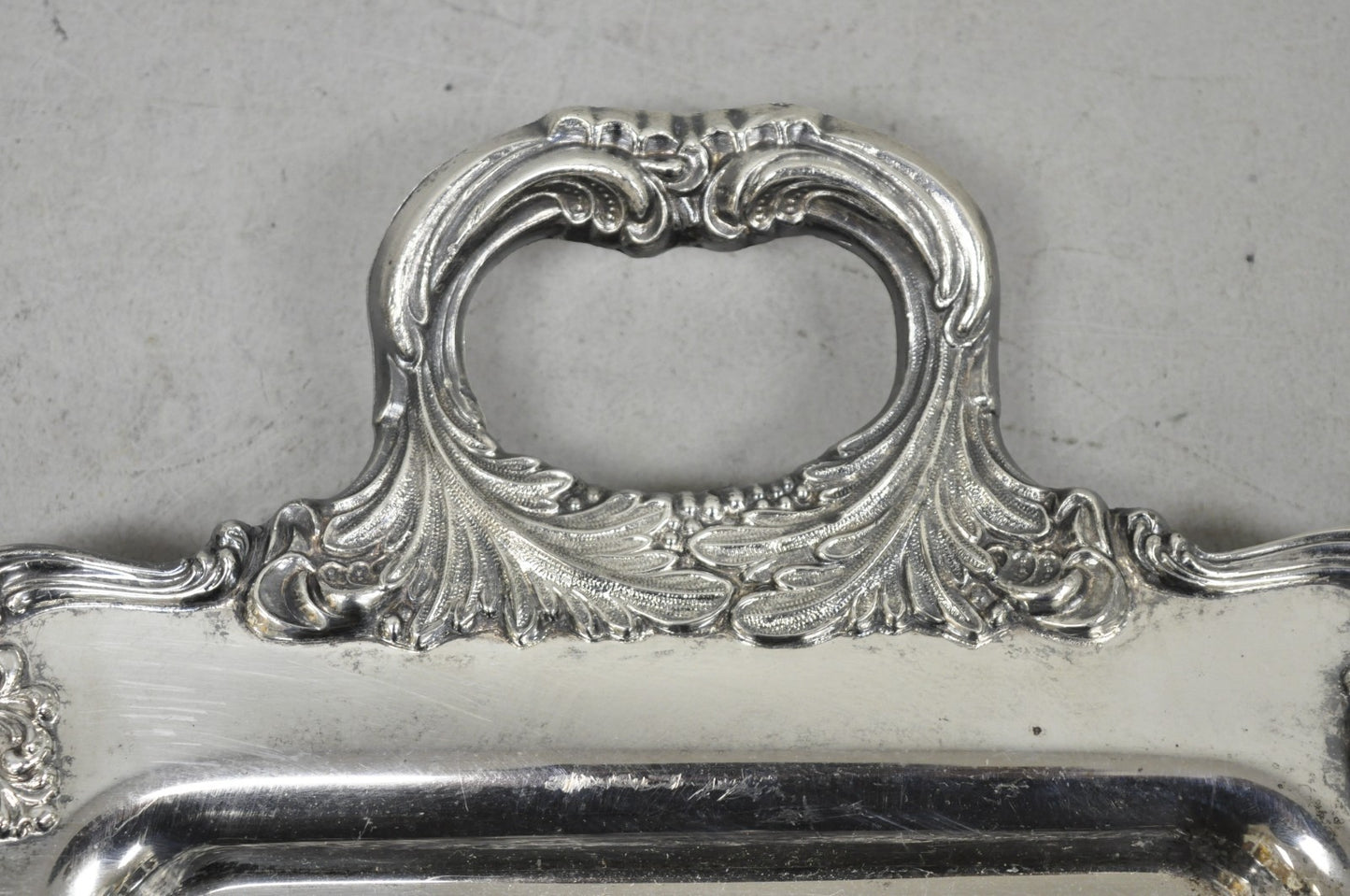 W&S Blackinton Victorian Silver Plated Narrow Serving Platter Dish Bar Tray