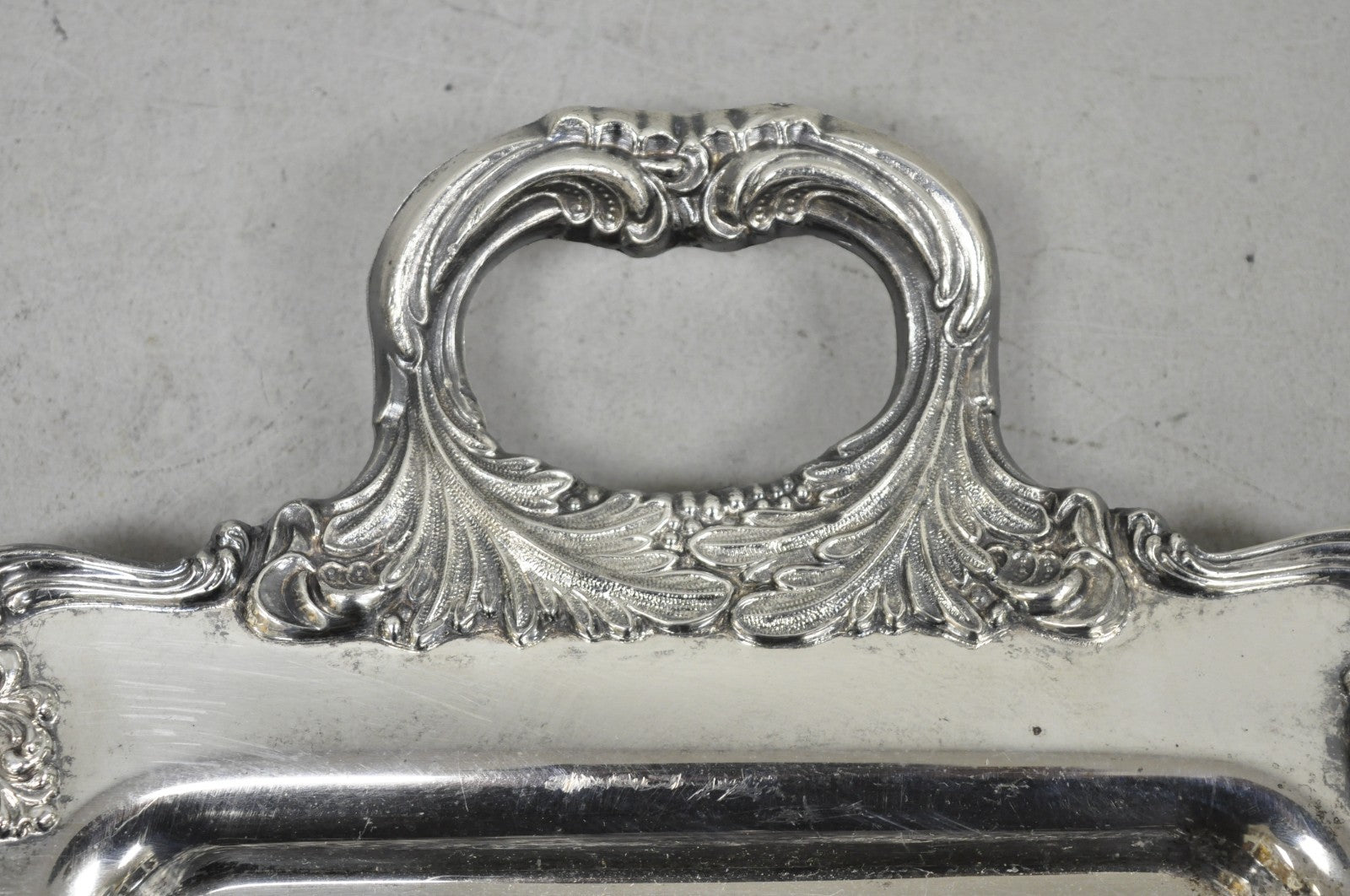 W&S Blackinton Victorian Silver Plated Narrow Serving Platter Dish Bar Tray