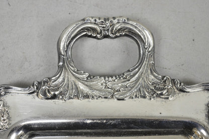 W&S Blackinton Victorian Silver Plated Narrow Serving Platter Dish Bar Tray