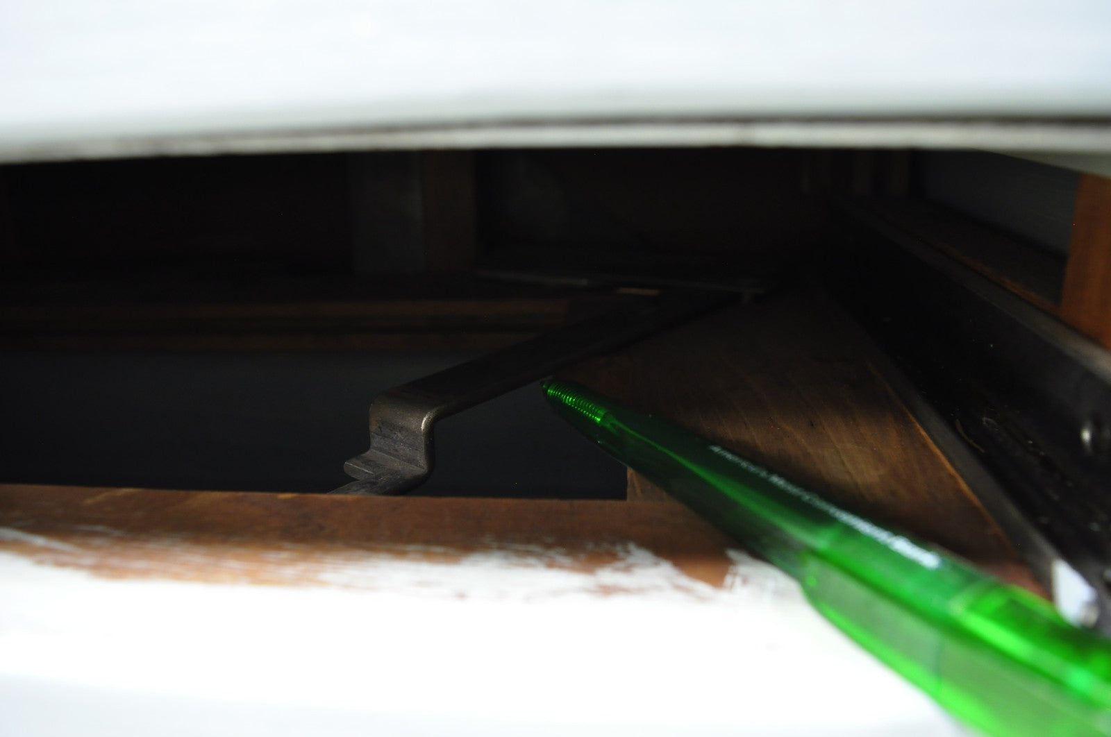 Antique Art Deco Medical Dental Cabinet Blue Painted w/Mirror and 22 Drawers