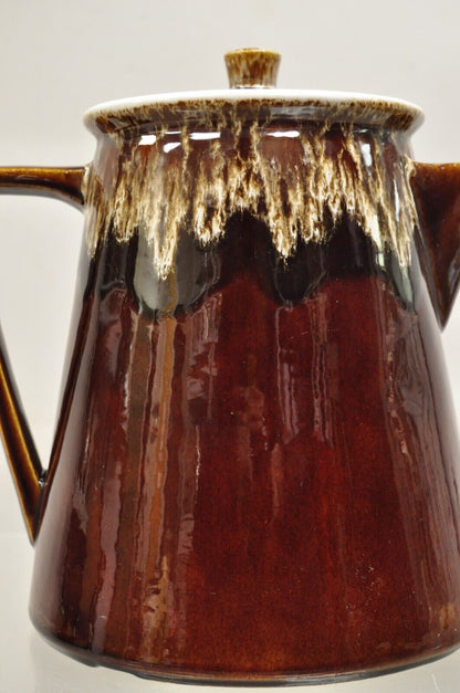 Vintage Rubel 1030 Brown Drip Glazed Ceramic Pottery Large Water Pitcher Pot
