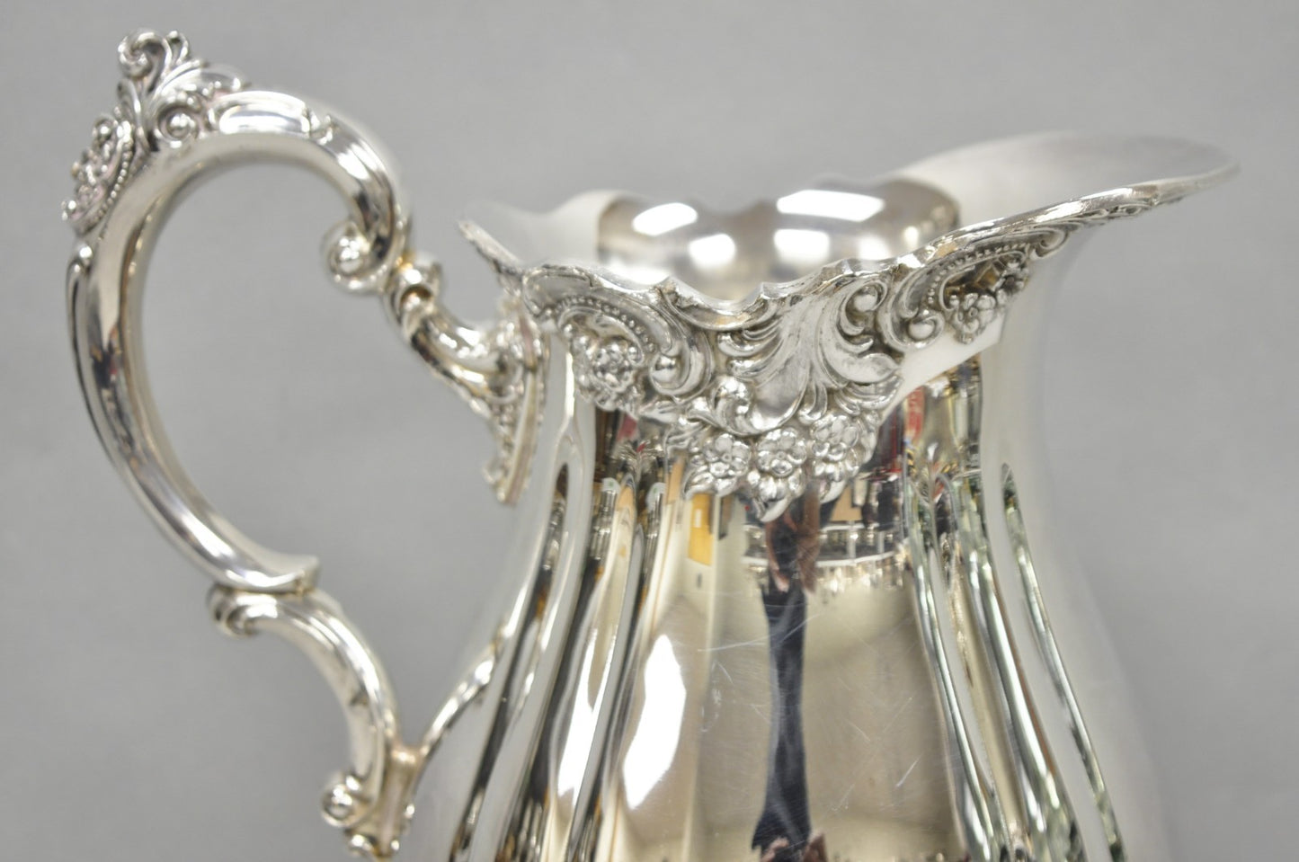 Vintage Baroque by Wallace 267 Silver Plated Footed Lemonade Water Pitcher