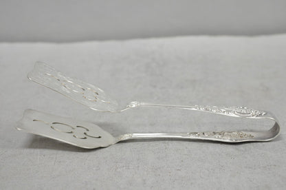 Vintage Wallace Baroque Silver Plated Pastry Sandwich Asparagus Vegetable Tongs