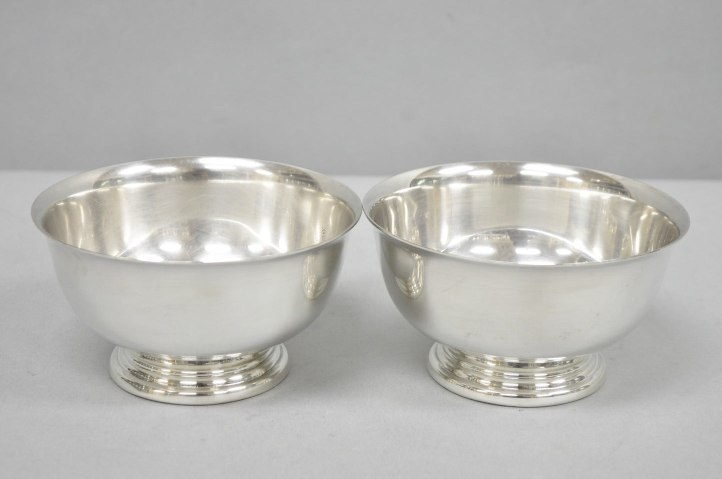 Vintage SSSC&BDS Car Club Silver Plated Award Footed Nut Bowl Dish - a Pair