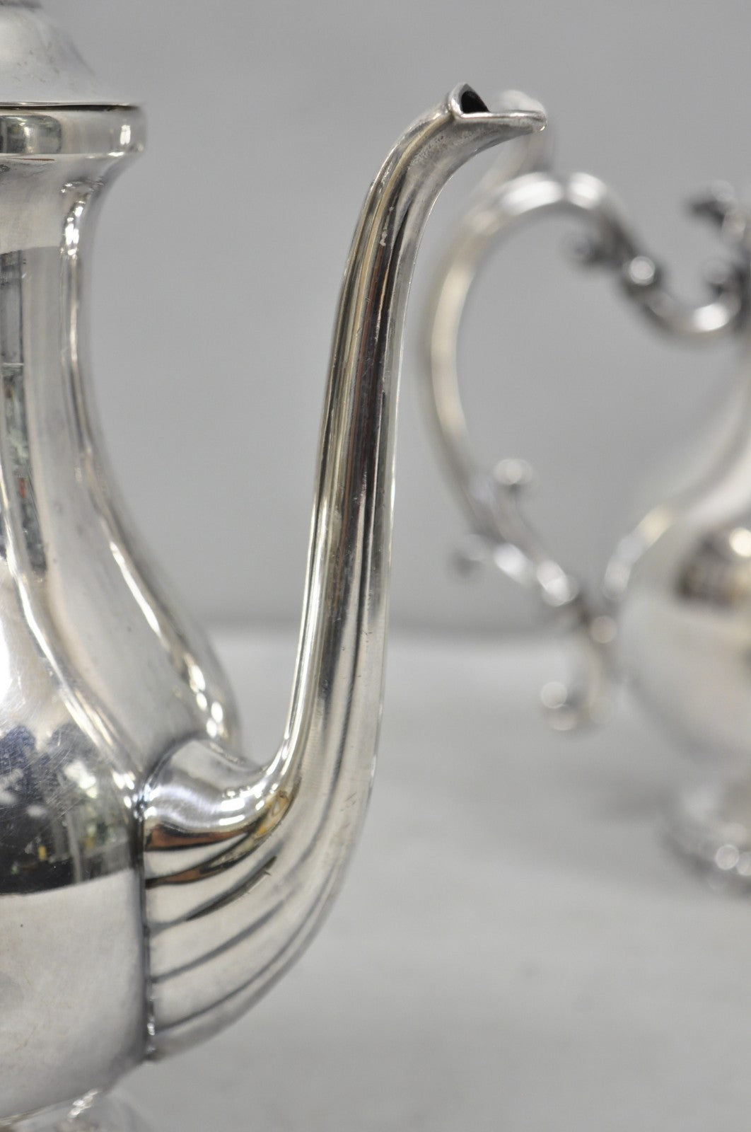 Vintage Victorian Silver Plated Coffee Pot & Tea Pot by National 3000 & 3001