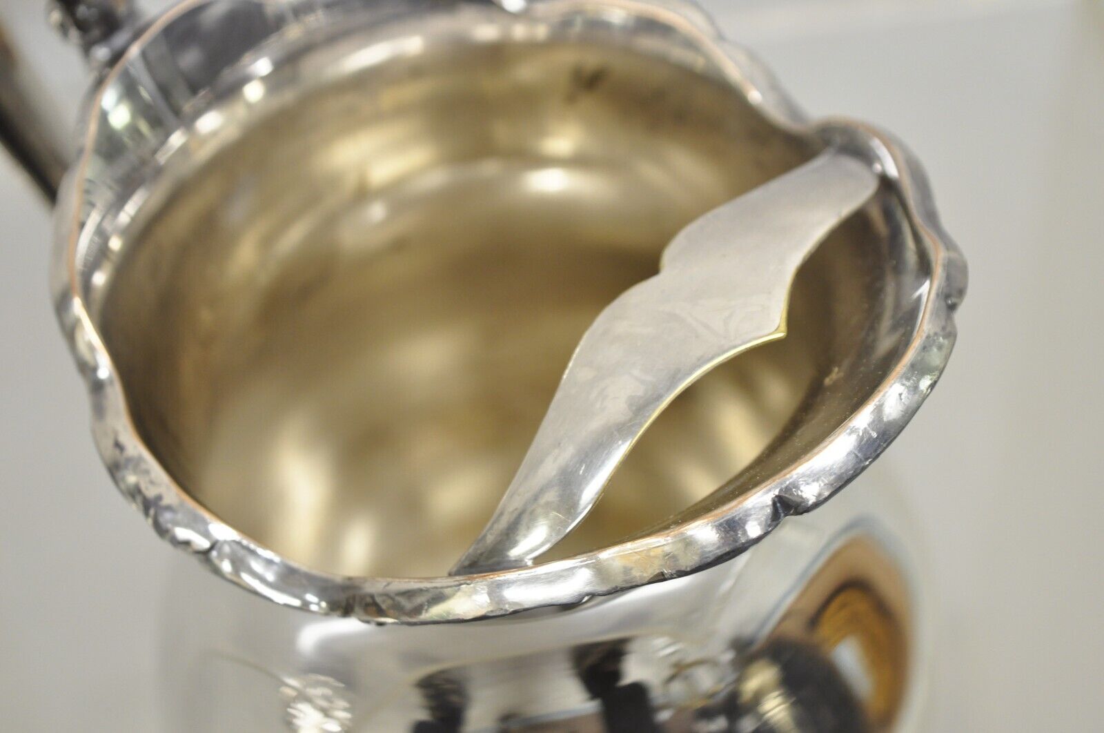 Vintage FB Rogers "Georgetown" Victorian Bulbous Silver Plated Water Pitcher