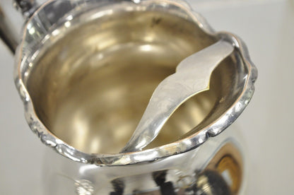 Vintage FB Rogers "Georgetown" Victorian Bulbous Silver Plated Water Pitcher