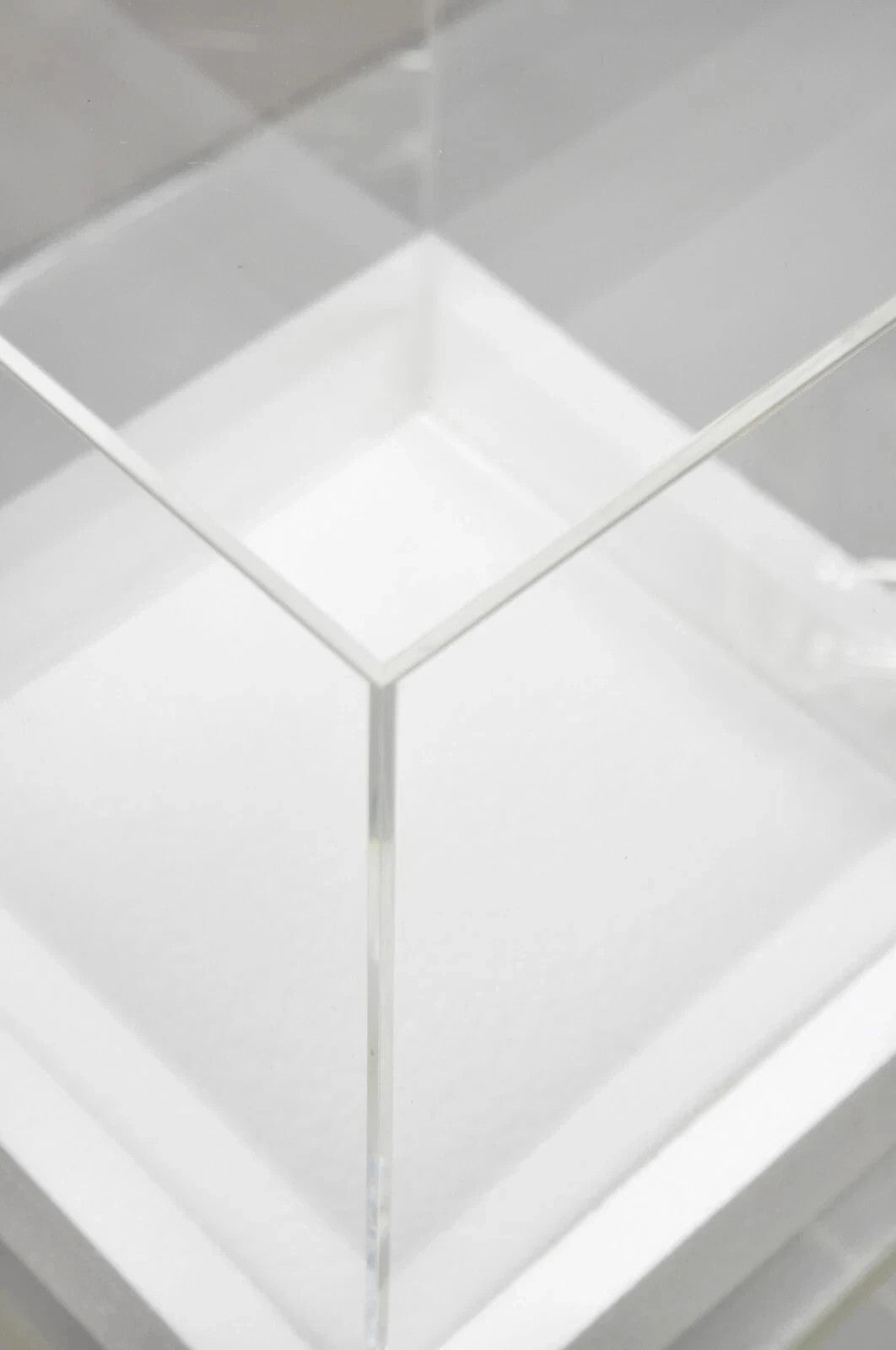5 Sided 14.5" Clear Acrylic Lucite Vitrine Display Case Christine Taylor Coll.
