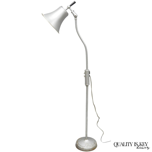 Vintage Industrial Modern Metal Adjustable Bell Shade Work Task Floor Lamp