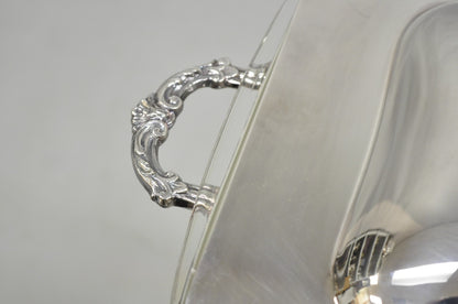 Vintage Sheffield USA Victorian Silver Plated Chafing Dish Buffet Food Warmer