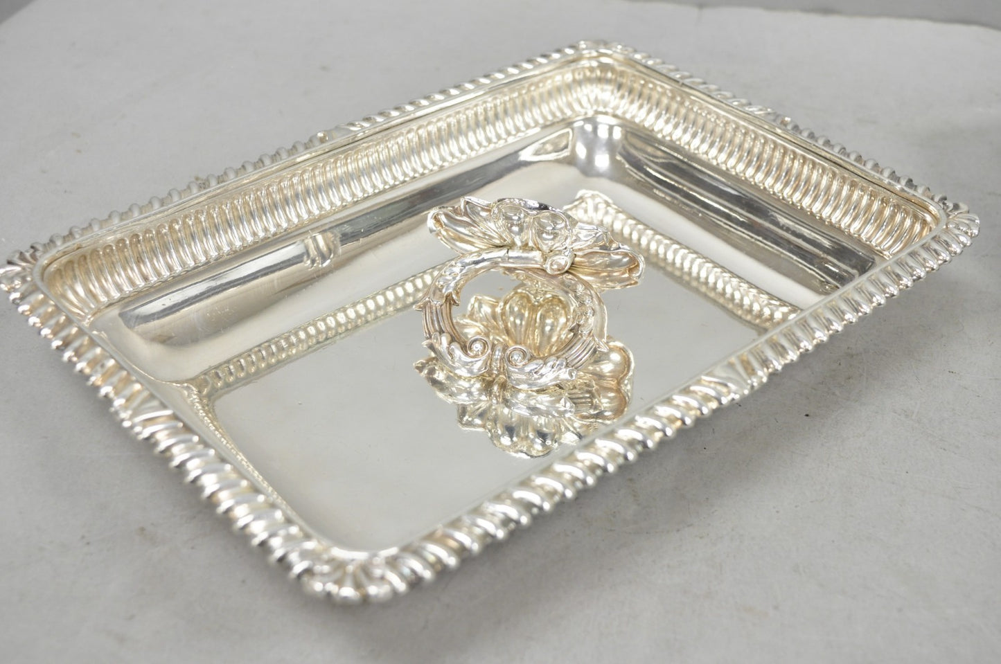 Antique English Regency Georgian Silver Plated Covered Chafing Serving Dish