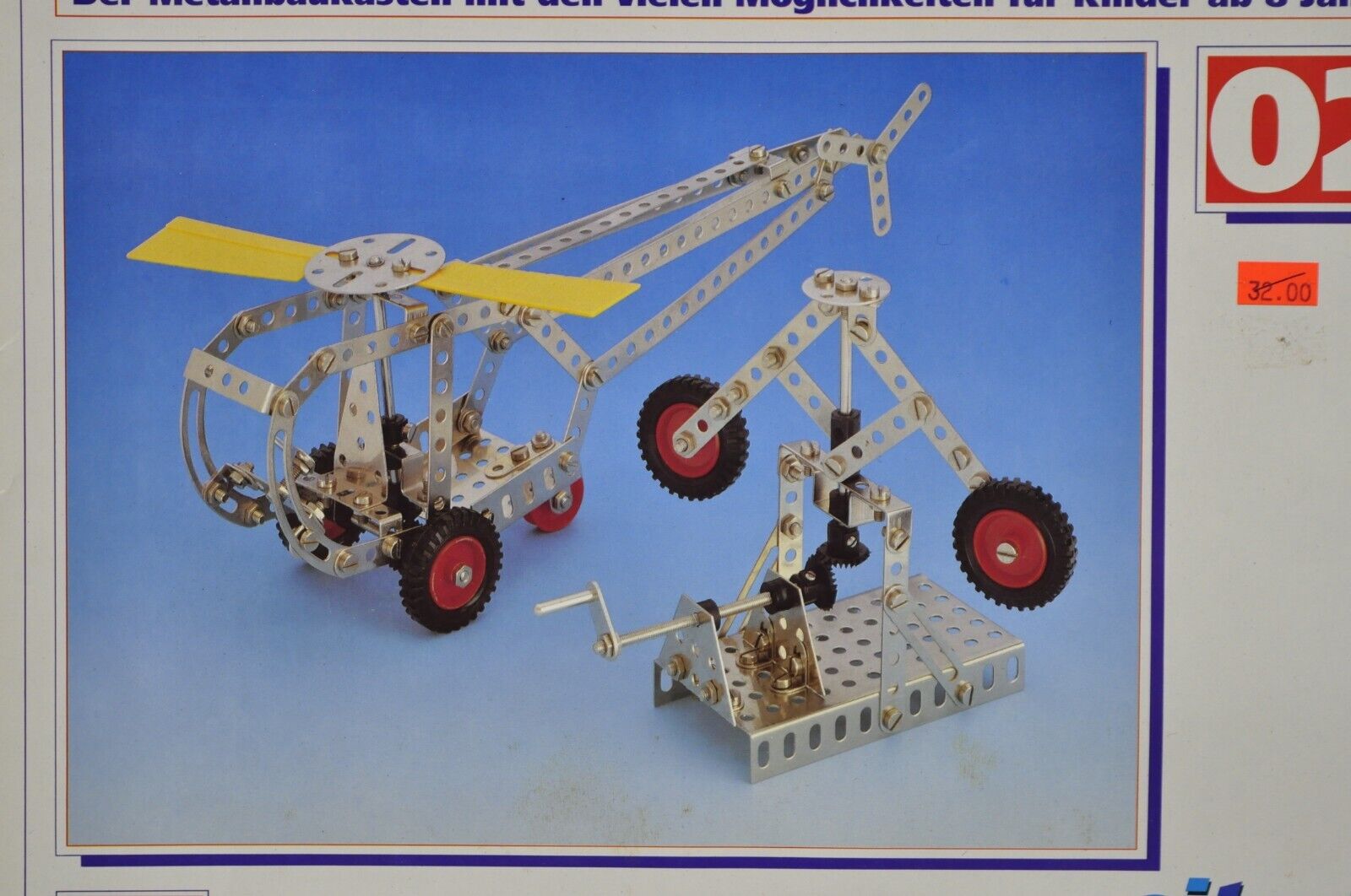 Vintage 1990s Eitech German Construction Model Erector Kit 02 Helicopter NOS