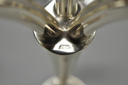Vintage Wilhelm Wagenfeld for WMF Silver Plated Modern Candelabra Candle Holder