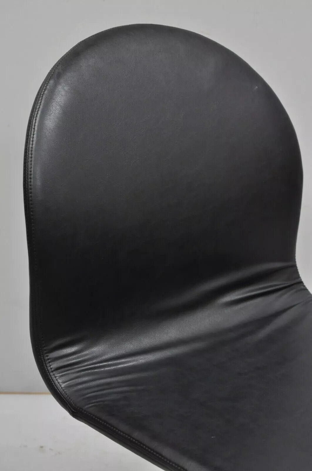 Vintage Verner Panton 1-2-3 System Fritz Hansen Mid Century Black Dining Chair