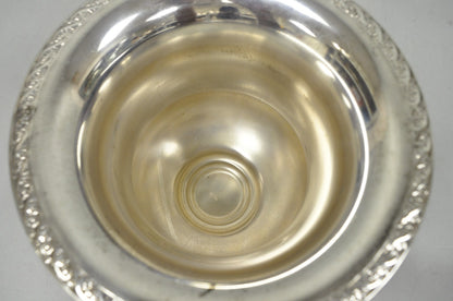 Vintage WM Rogers "Spring Flower" Silver Plated Champagne Chiller Bar Ice Bucket