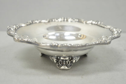 Vintage Poole "Old English" 5005 Silver Plated Small Footed Nut Dish Bowl