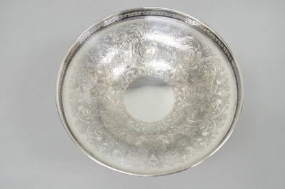 Vintage Barker Ellis England Silver Plated Pedestal Compote Tazza Candy Dish