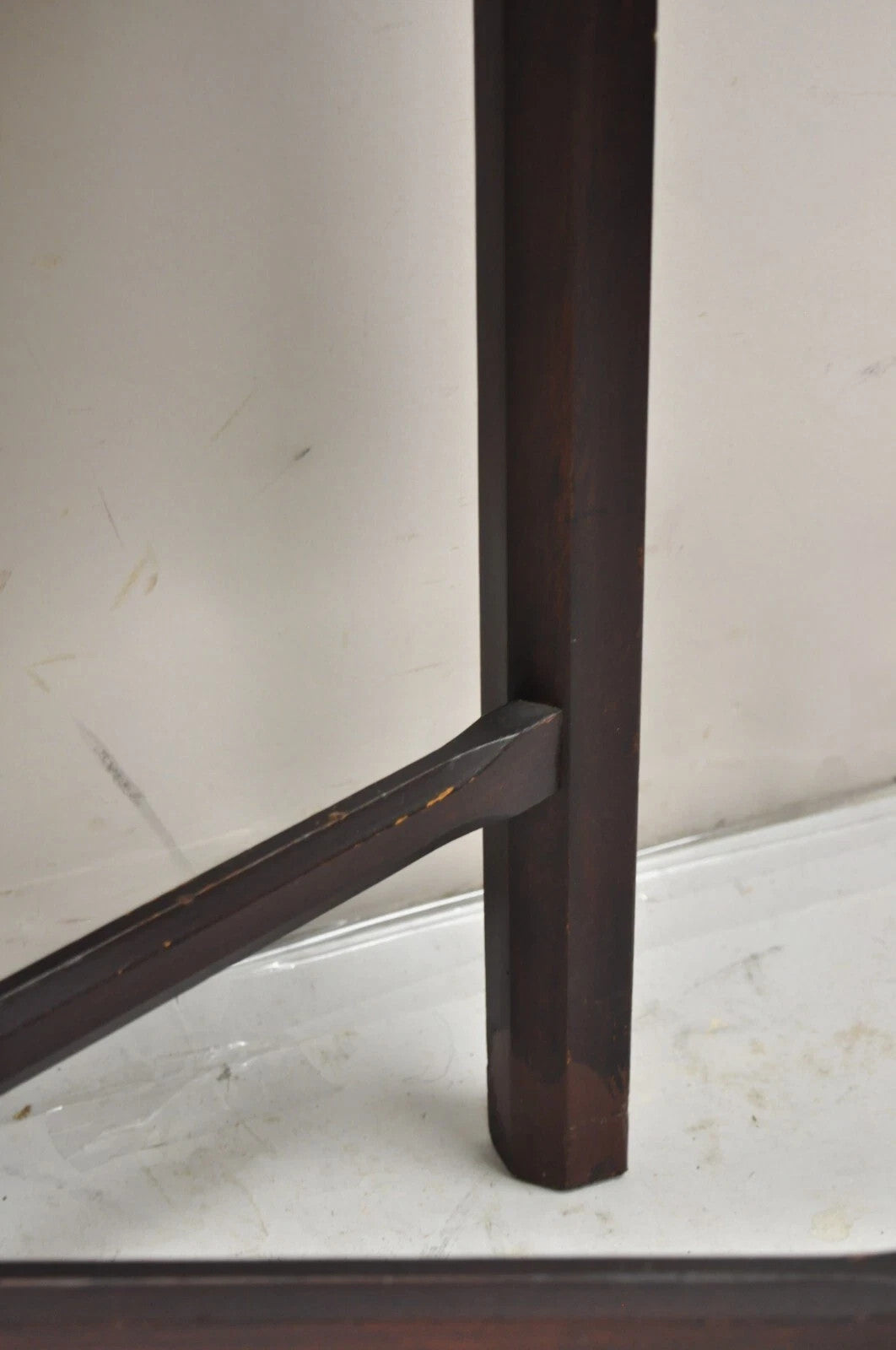Antique Georgian Chippendale Mahogany Convertible Flip Top Console Game Table