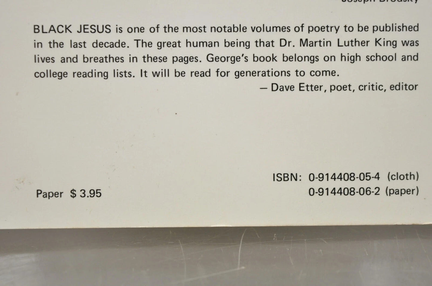 Emery George A Gift of Nerve/Poems Book 1966-1977 Kylix Press 1978 Paperback NOS