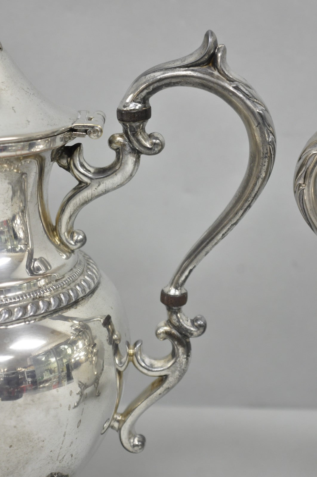 Vintage Birmingham English Art Nouveau Silver Plated Tea Service - 5 Pc Set