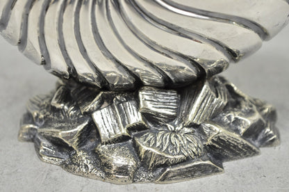 Antique Victorian Silver Plated Nautilus Figural Shell Form Spoon Warmer