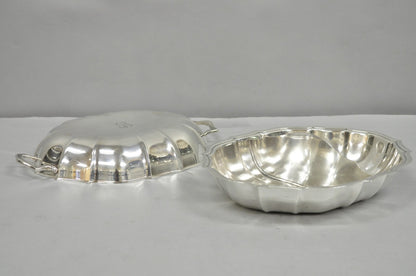 Vintage International Silver Co Chippendale Covered Serving Dish w/ "B" Monogram