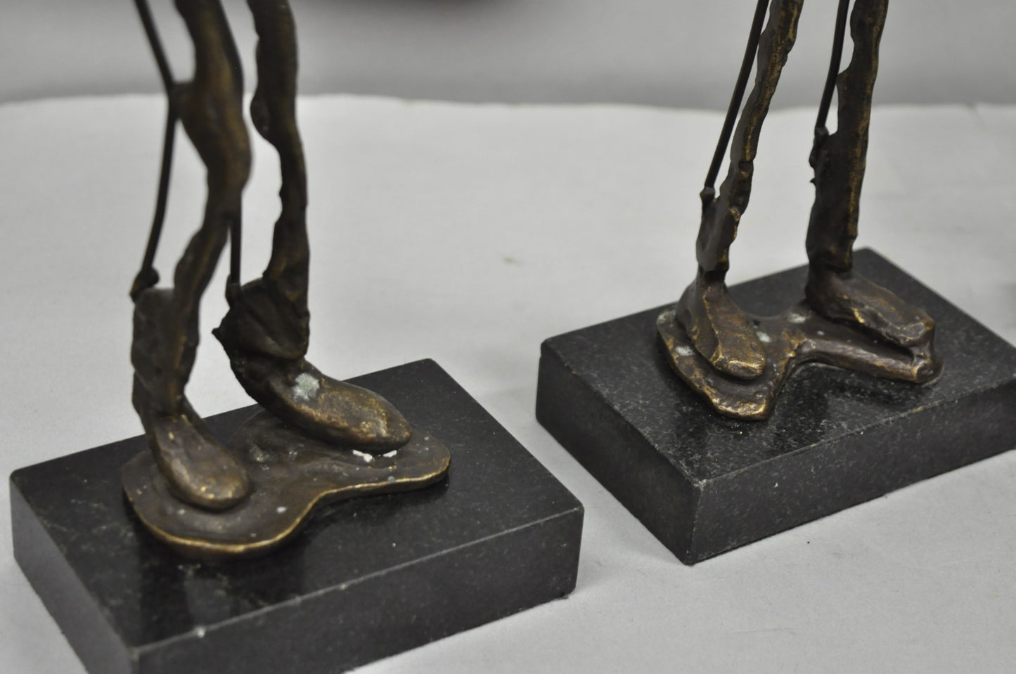Contemporary Brutalist Style Bronze & Marble Jazz Musician Band Figures 6 Pc Set