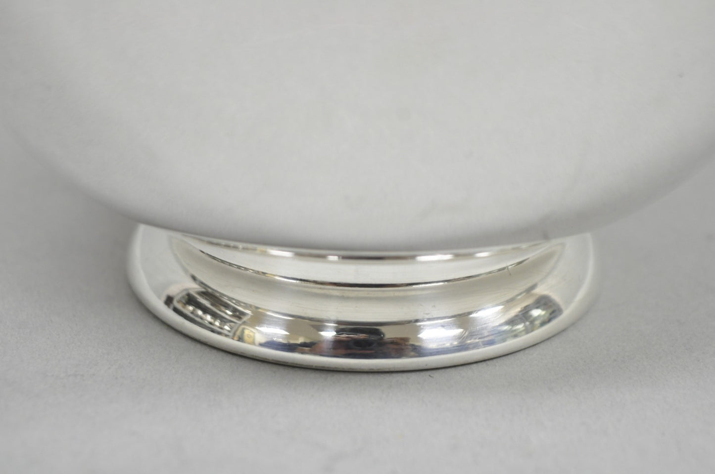 Vintage Mid Century Modern Towle 5003 Green Enamel Silver Plated 7" Footed Bowl