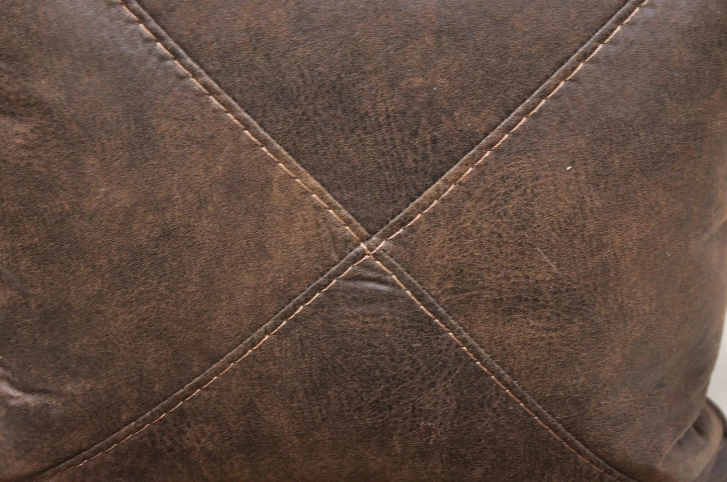 (4) Contemporary Mediterranean Red and Brown Tapestry Faux Leather Throw Pillows