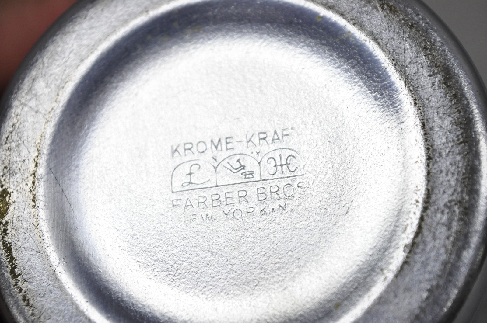 Vintage Art Deco Krome Kraf Farber Bros Silver Plated Sugar Bowl Bakelite Handle