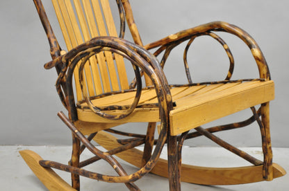 Vintage Adirondack Tree Branch Twig Arts & Crafts Primitive Rocker Rocking Chair