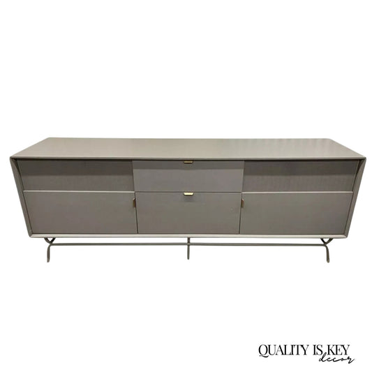 "Dang"  by Blu Dot 2 Door 2 Drawer Grey Media Stand Console Credenza Cabinet