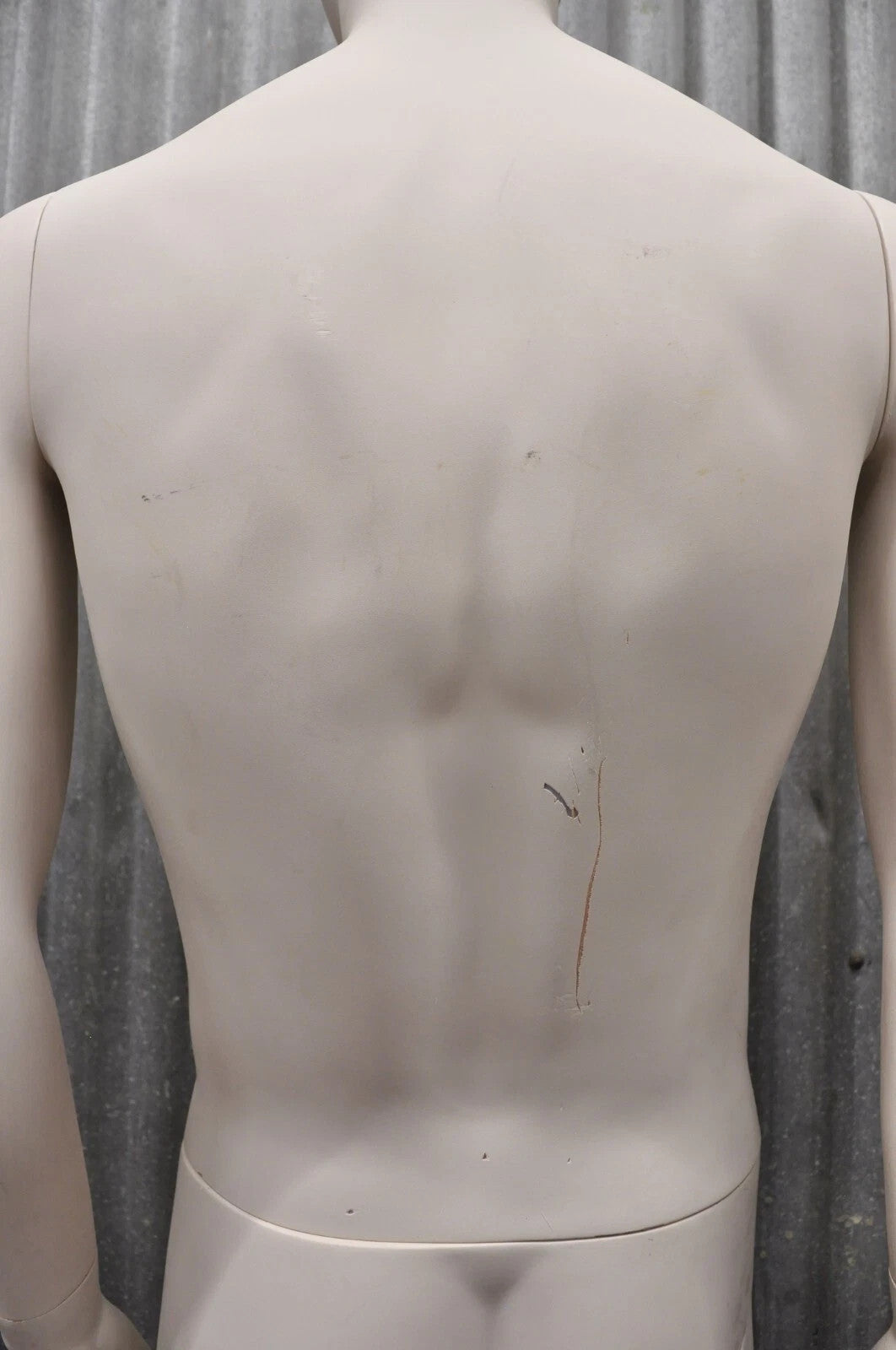 Male Fiberglass White Matte Finish Full Body Display Mannequin by Almax (B)