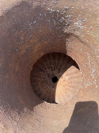 Vintage French Style Large 37" Cast Iron Campana Urn Outdoor Garden Planter Pot