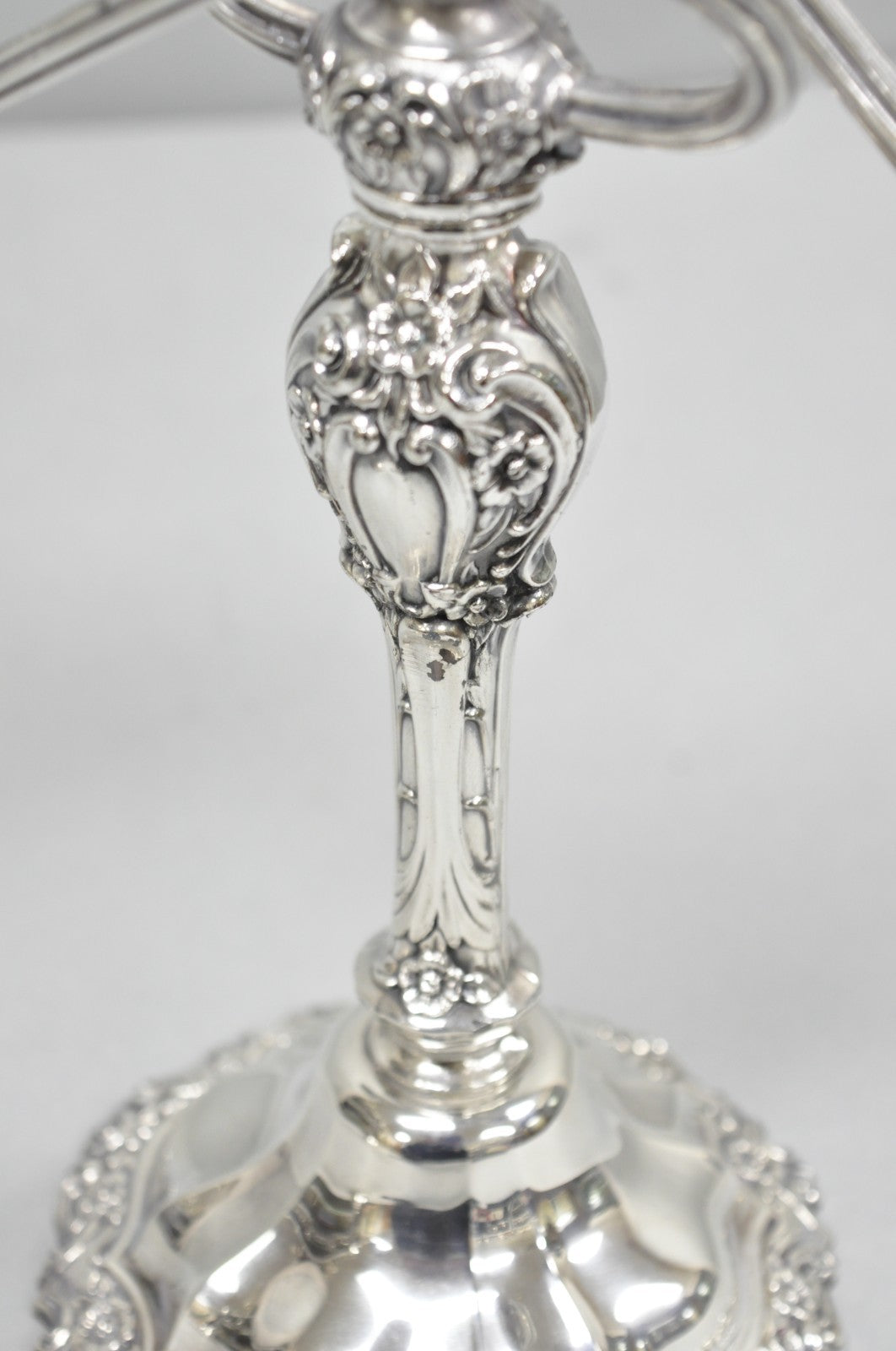 Vintage International Silver Co Countess Silver Plated 3 Arm Candelabra - Pair