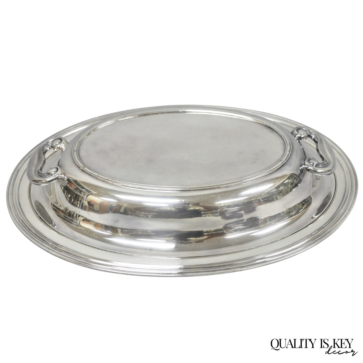 Vintage Wallace N6706 Silver Plated Large Oval 15" Covered Serving Dish