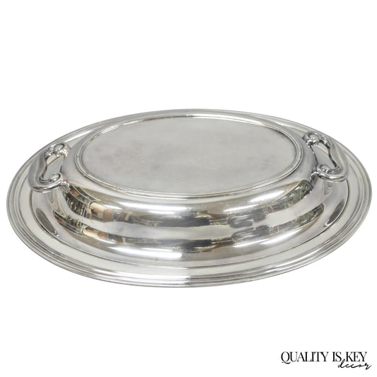 Vintage Wallace N6706 Silver Plated Large Oval 15" Covered Serving Dish