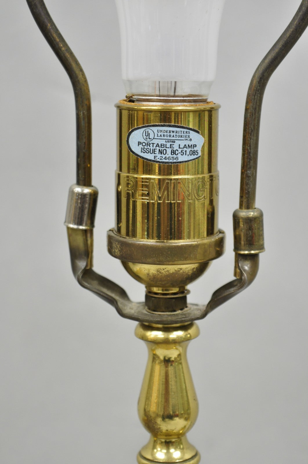 Vintage Remington Brass Equestrian Hunting Horn French Horn Table Lamp