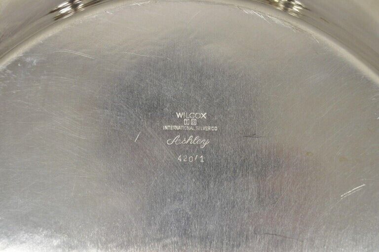 Wilcox International Silver Co Silver Plated Tea Set w/ Serving Tray - 5 pc Set