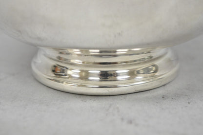 Vintage Reed & Barton 1120 Blue Enamel Silver Plated Small 6.5" Footed Bowl