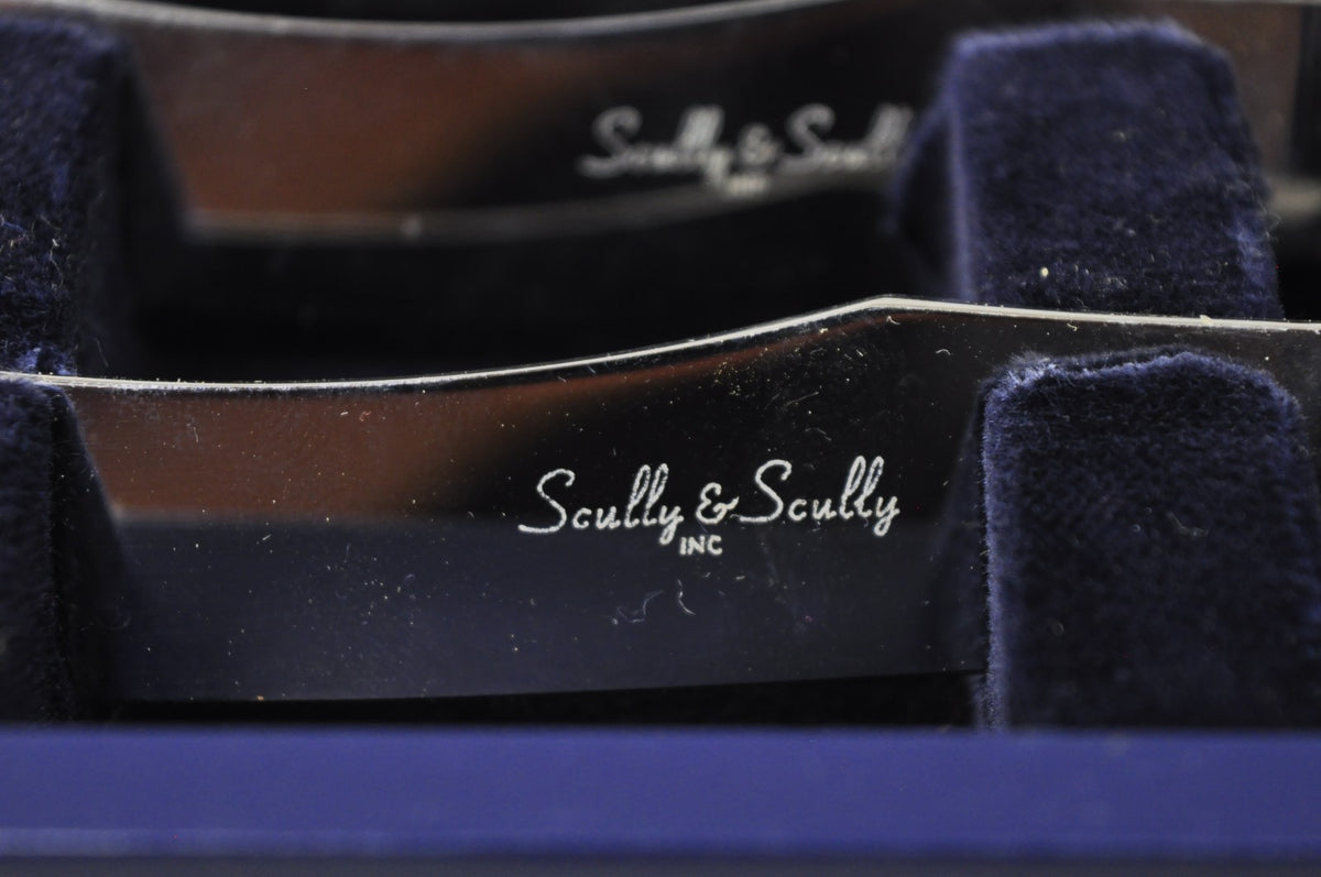 Scully & Scully Arts & Crafts Natural Staghorn Handle Steak Knives - Set of 6