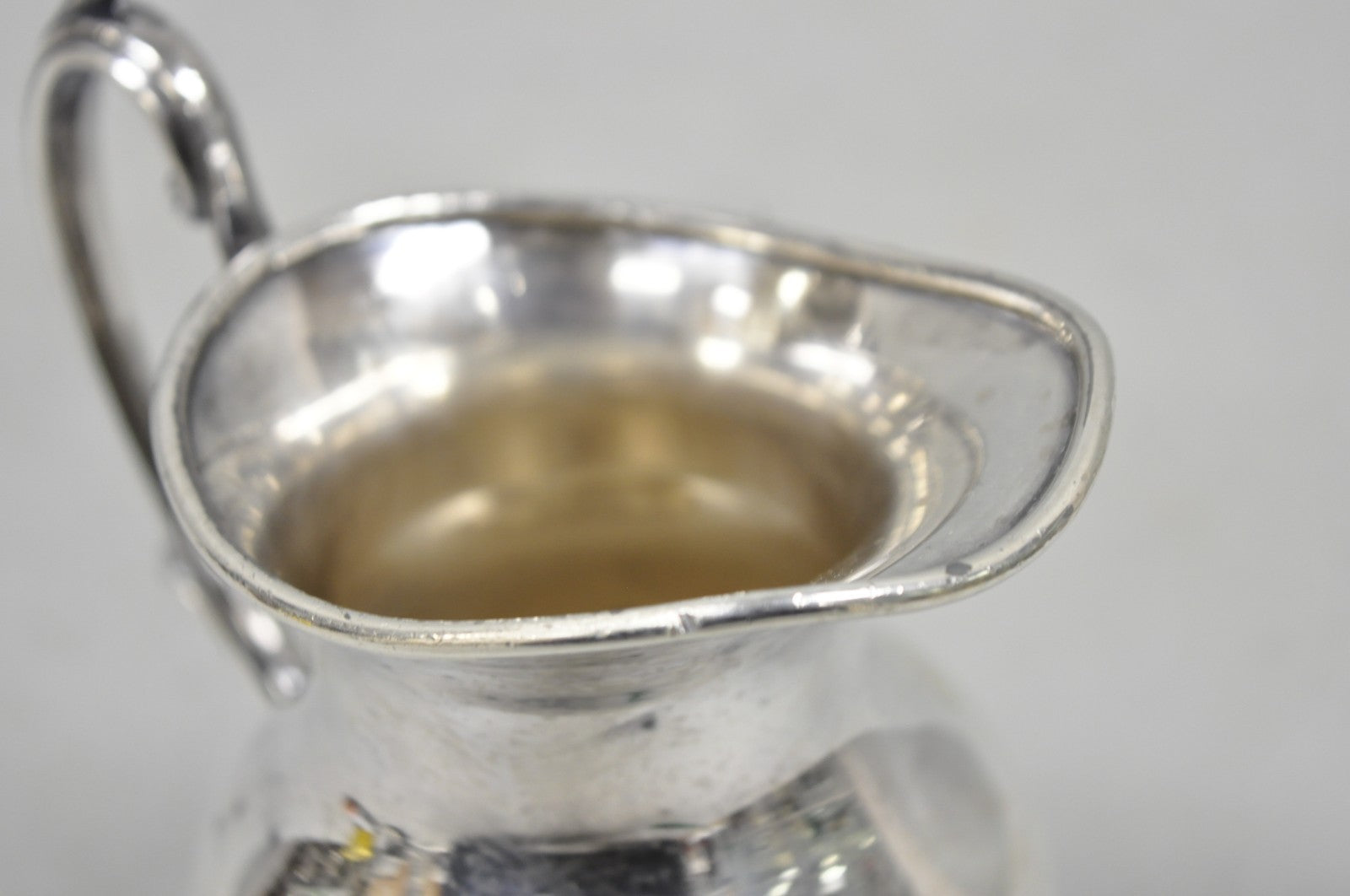 Vintage Victorian Silver Plated Small Coffee Creamer Pot by National 3002