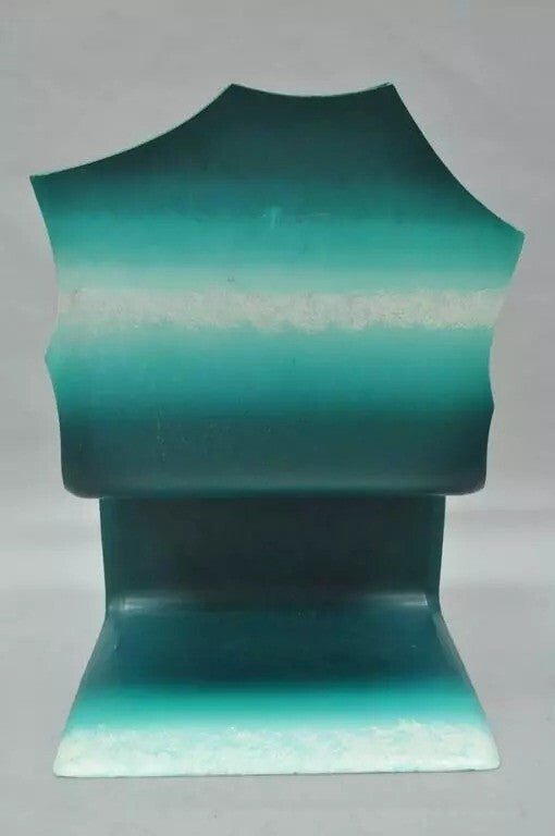 Alan Siegel 1985 Vintage Bent Wood Hand Painted Fish & Net Chair Artist Signed