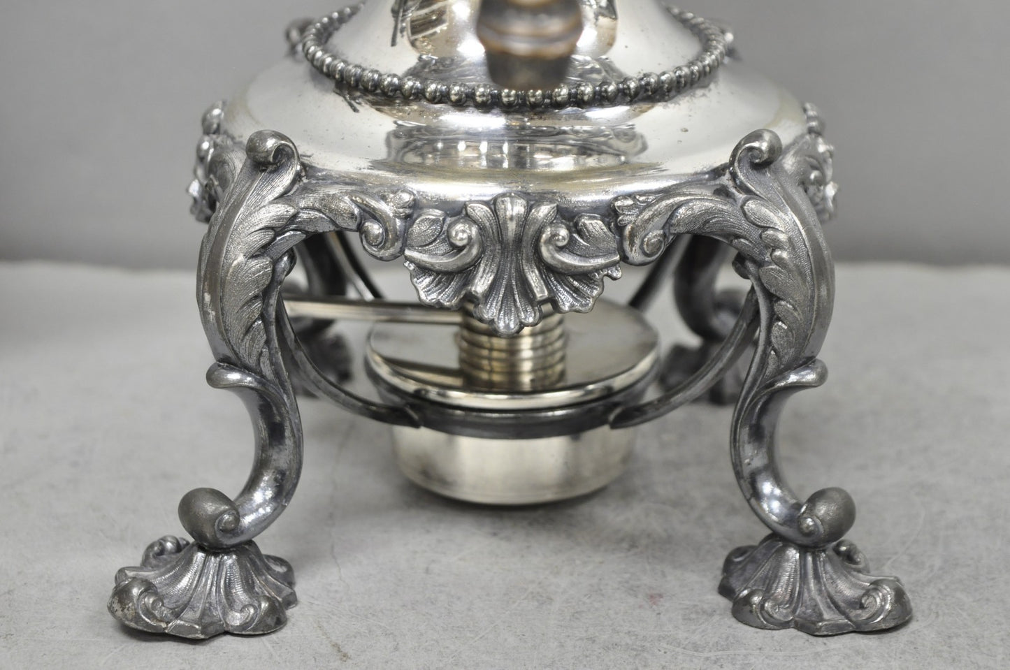 Antique Reed & Barton 1929 English Regency Silver Plated Samovar Tea Set 4 Pcs