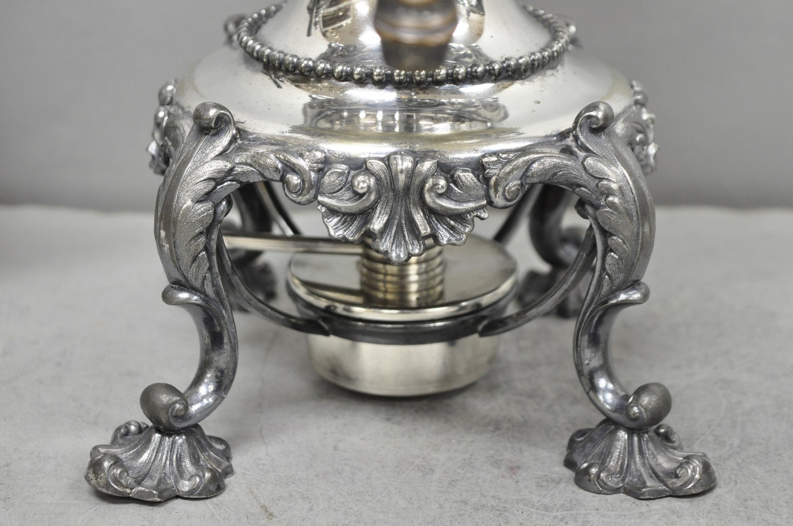 Antique Reed & Barton 1929 English Regency Silver Plated Samovar Tea Set 4 Pcs