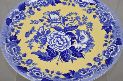 Spode 13" Garden Collection Flowers Poppy Blue Yellow Platter Dinner Plate, Each