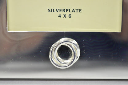 Lauren Ralph Lauren "Vows" Silver Plated 4x6 Wedding Photo Picture Frame